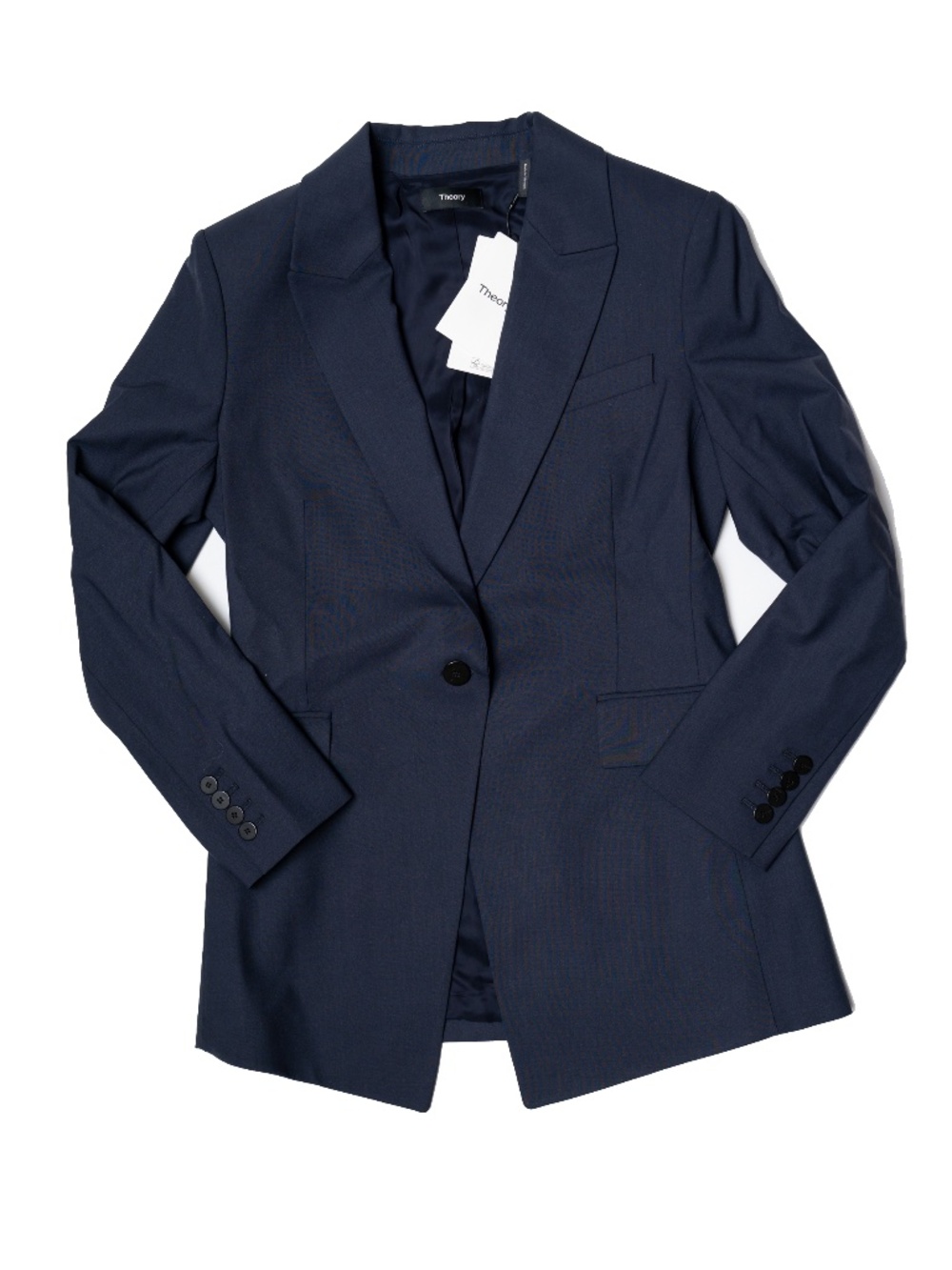 Theory Blue Wool Blazer Navy size 6